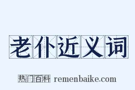 老仆近义词是什么意思的图片